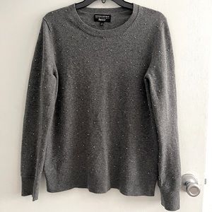 Banana republic cashmere blend beaded crew neck pullover sweater